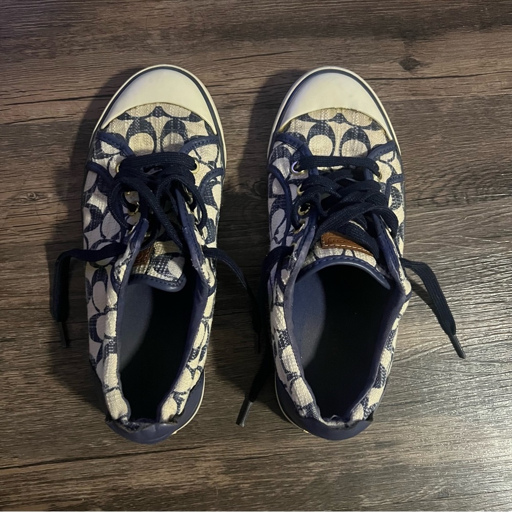 Coach Barrett Navy Blue Sneakers